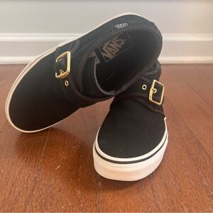 RARE - VANS MONK STRAP CHUKKA SNEAKER IN BLACK/ BLANC DE BLANC - SIZE 7